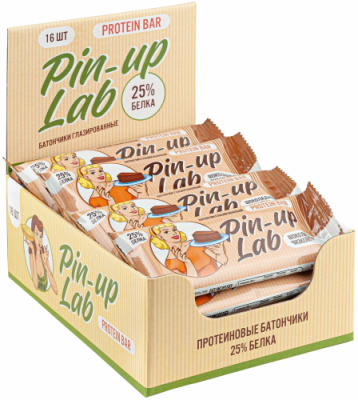 PIN UP LAB батончик глазированный шоколадный чизкейк 40г